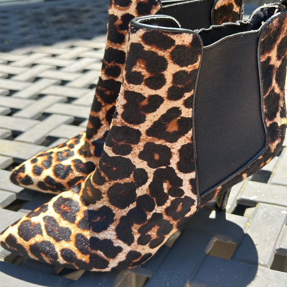 Michael Kors Women’s Real Calf Hair Ankle Heeled Boots - Picture 7 of 12